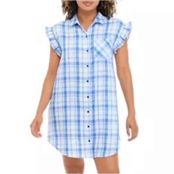 True Craft Dresses & Skirts - TRUE CRAFT | Short Sleeve Shirt Dress Plaid Various Sizes Available